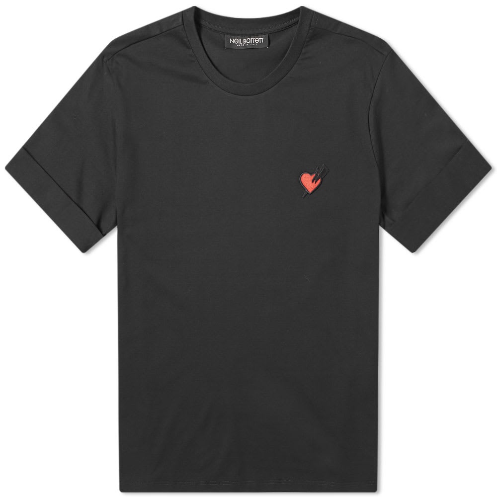 Neil Barrett Love Heart Patch Tee - 1