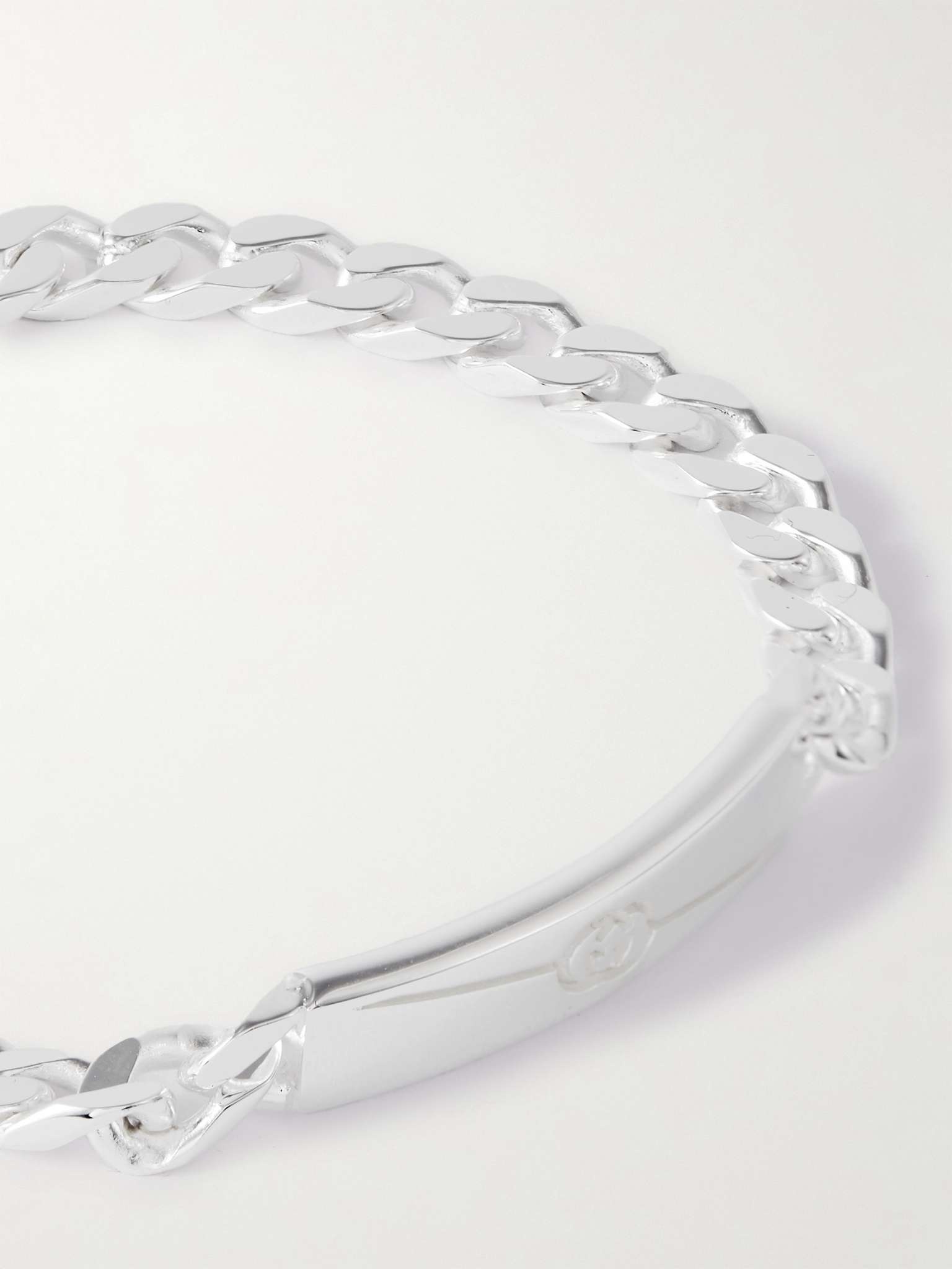 Logo-Engraved Silver ID Bracelet - 4