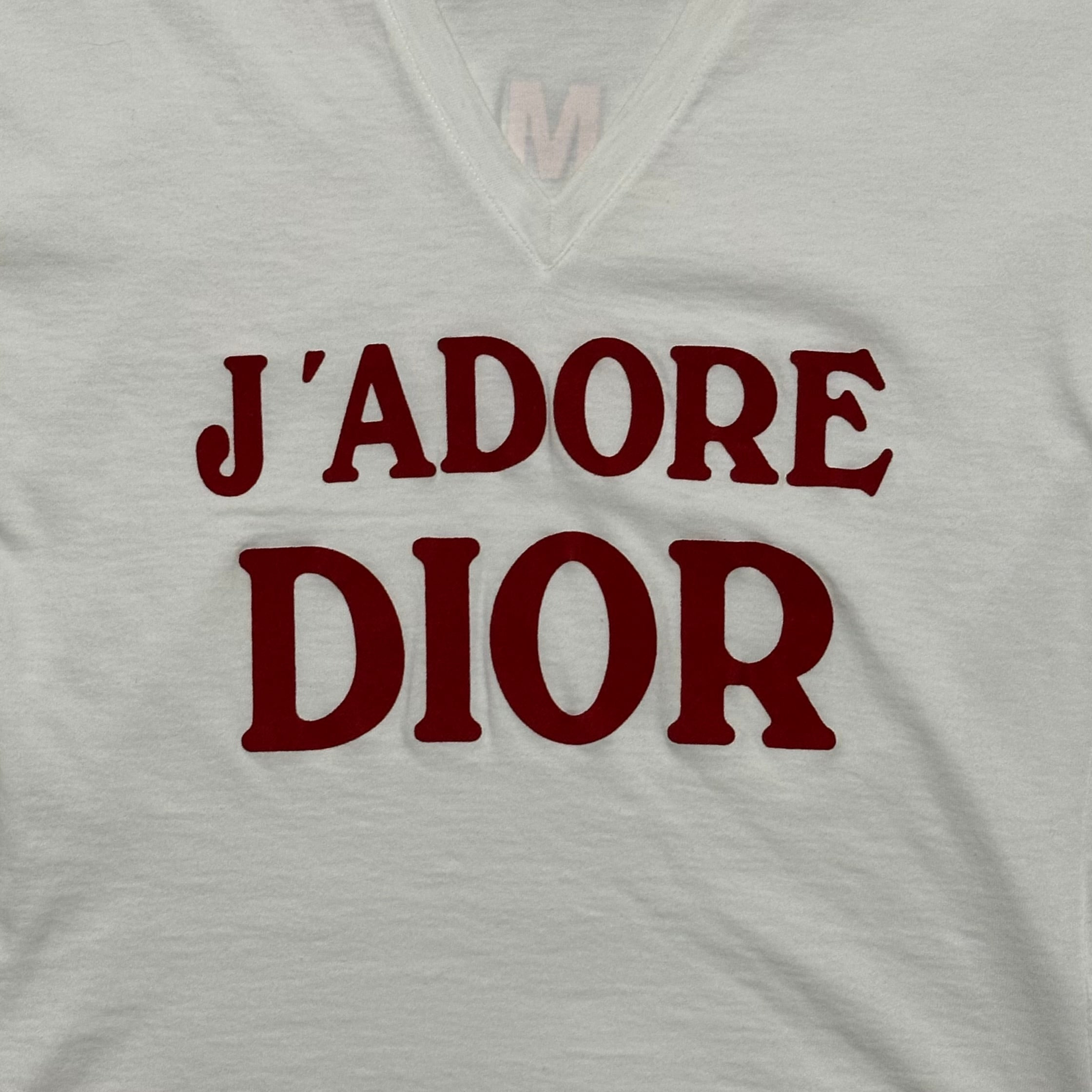 CHRISTIAN DIOR Fall Winter 2003 "J'ADORE DIOR" V-neck T-Shirt - 3
