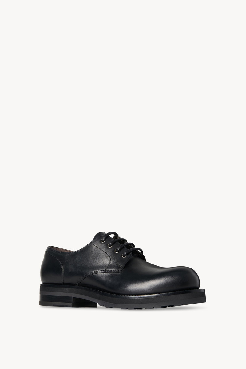The Row Derby Lug Sole Shoe in Leather outlook