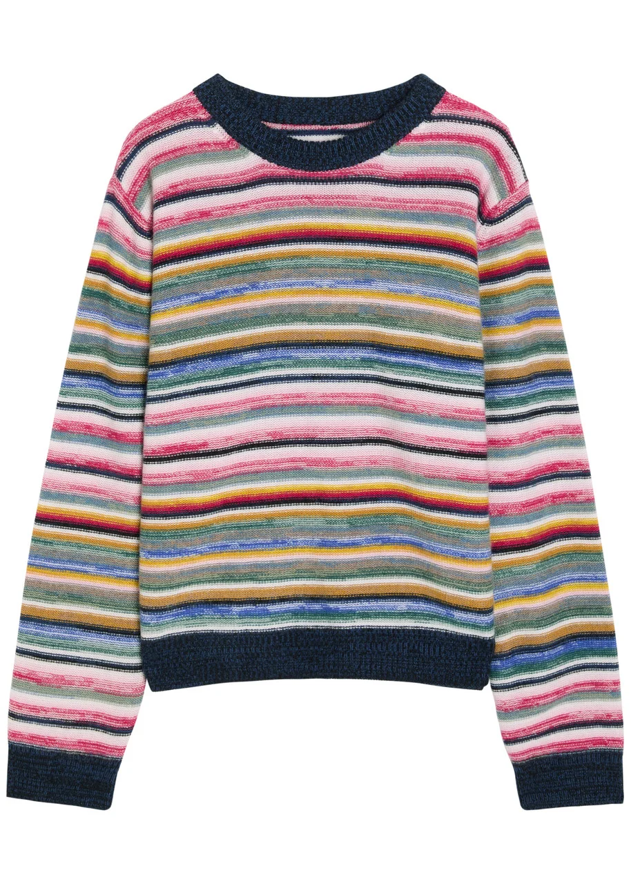 Suzie Kondi Kismet Striped Cashmere Jumper - 1