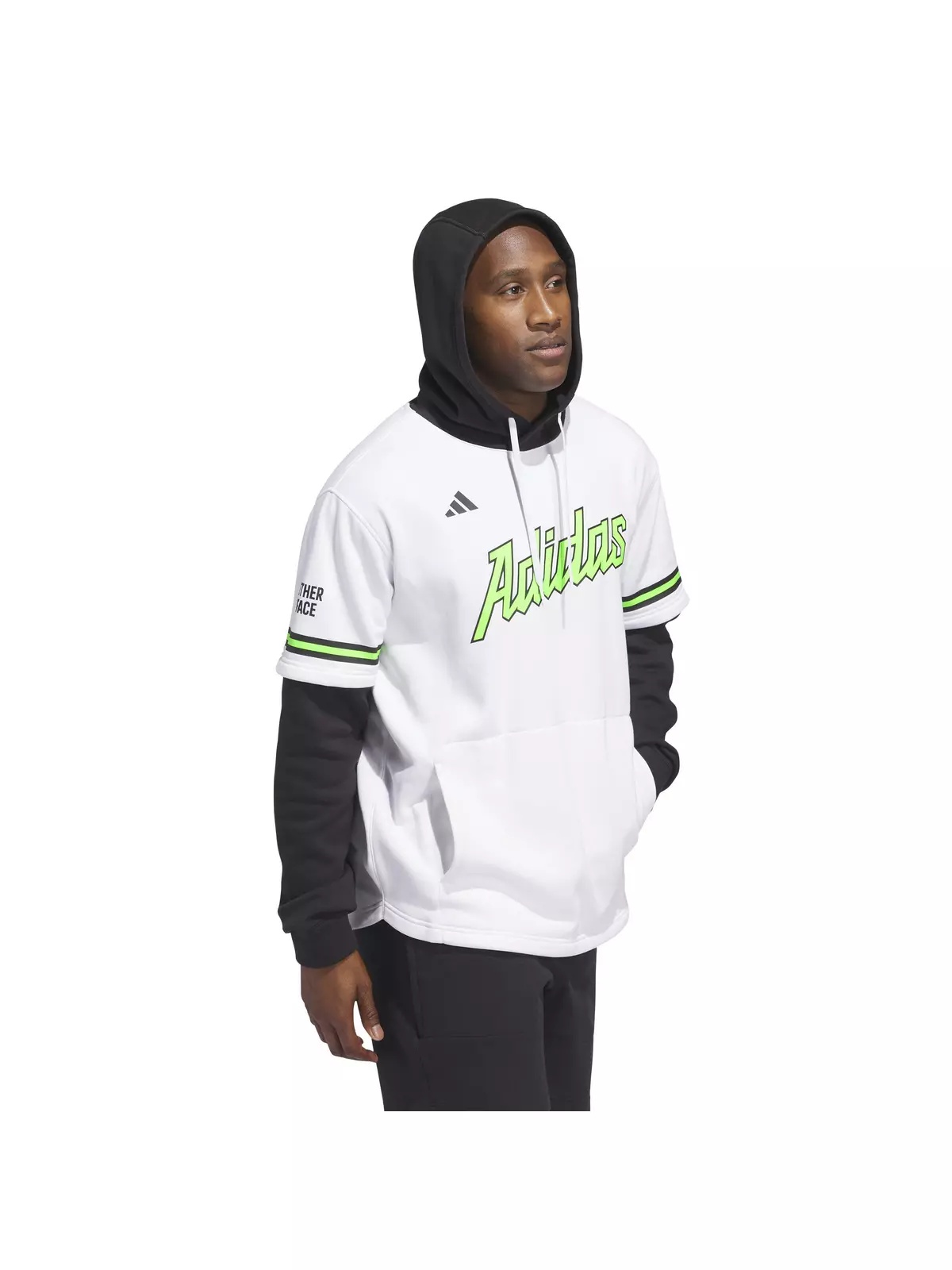 Men's Mental Health Awareness Hooded Jersey-White - 3