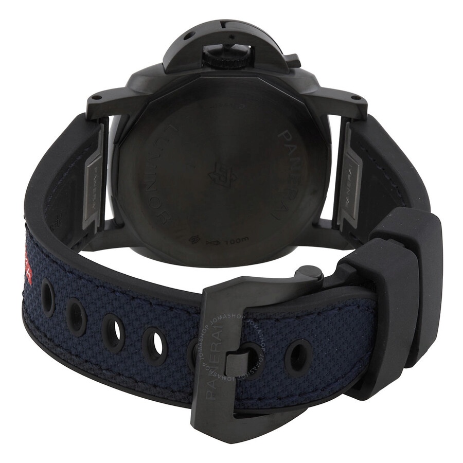 Panerai Luminor 40mm Quaranta Steel DLC Luna Rossa Automatic Blue Dial Men's Watch PAM01408 - 3