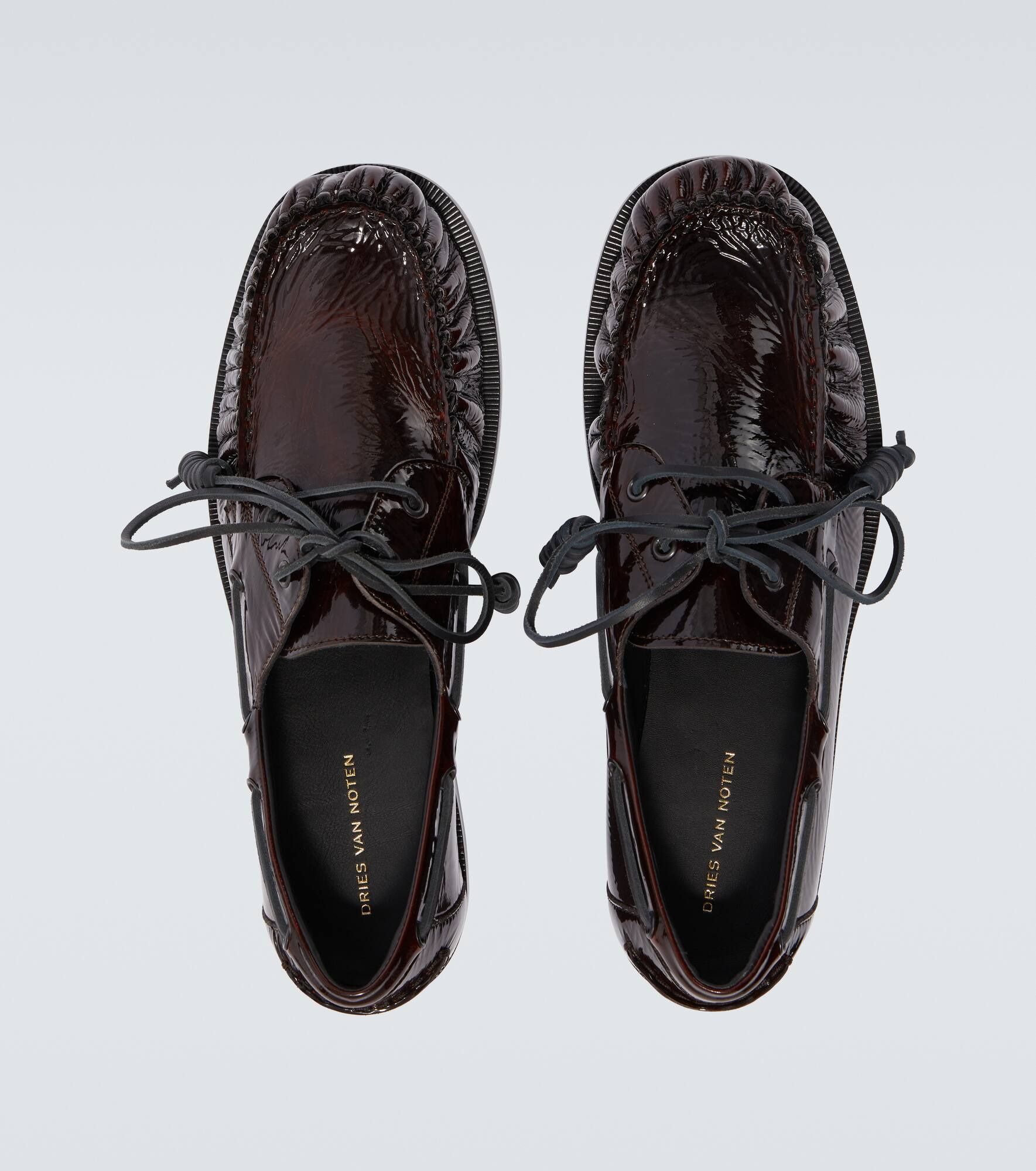 Patent leather boat shoes - 4