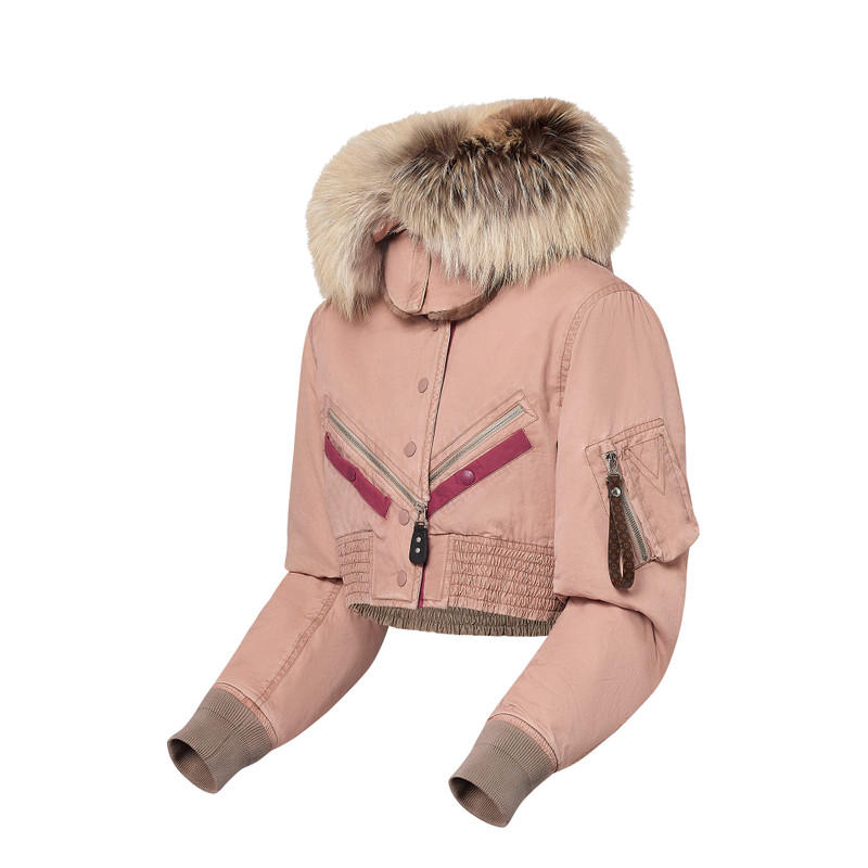 Louis Vuitton Hooded Cropped Utility Bomber Jacket outlook