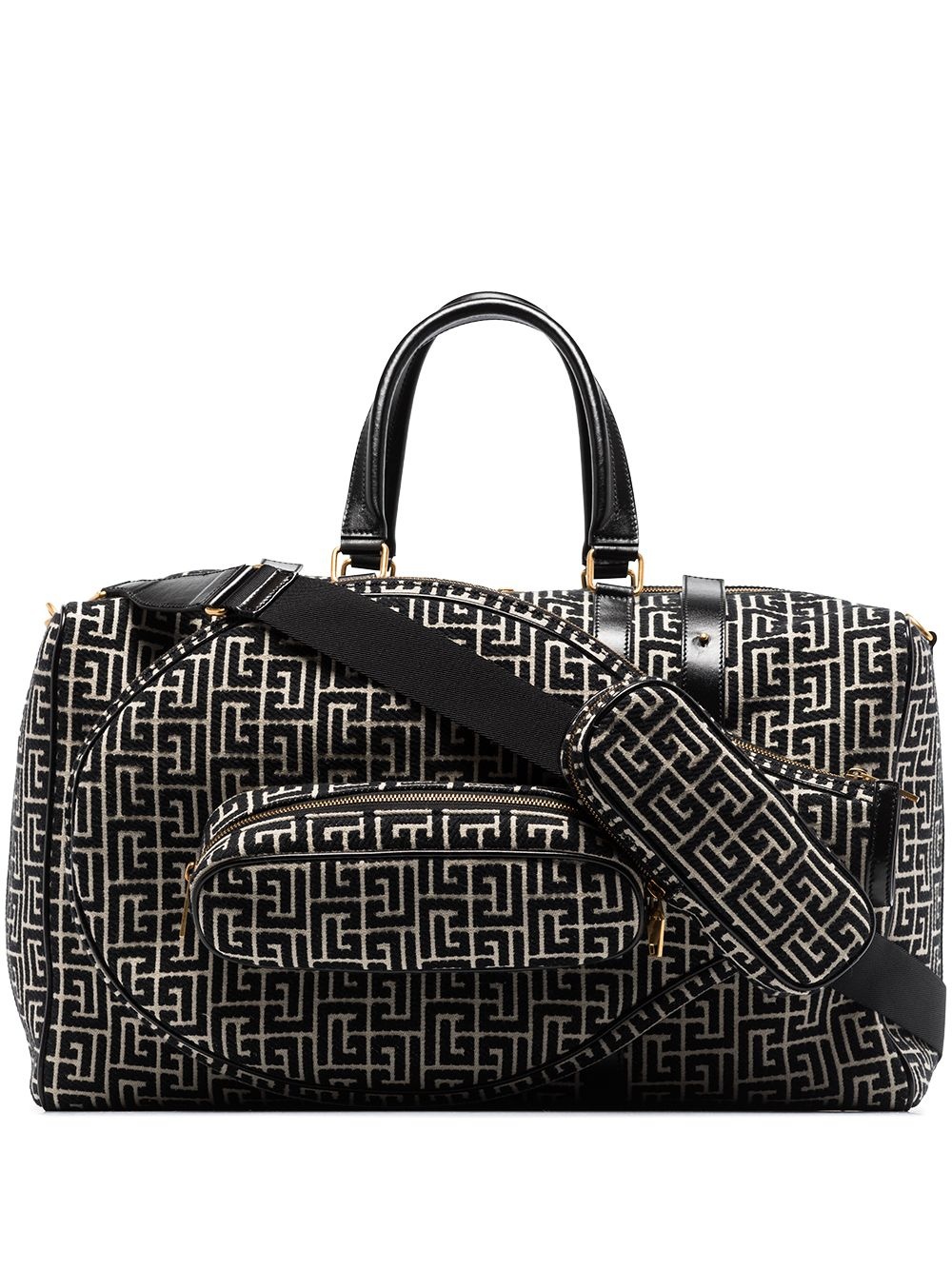 monogram-jacquard cotton holdall - 1