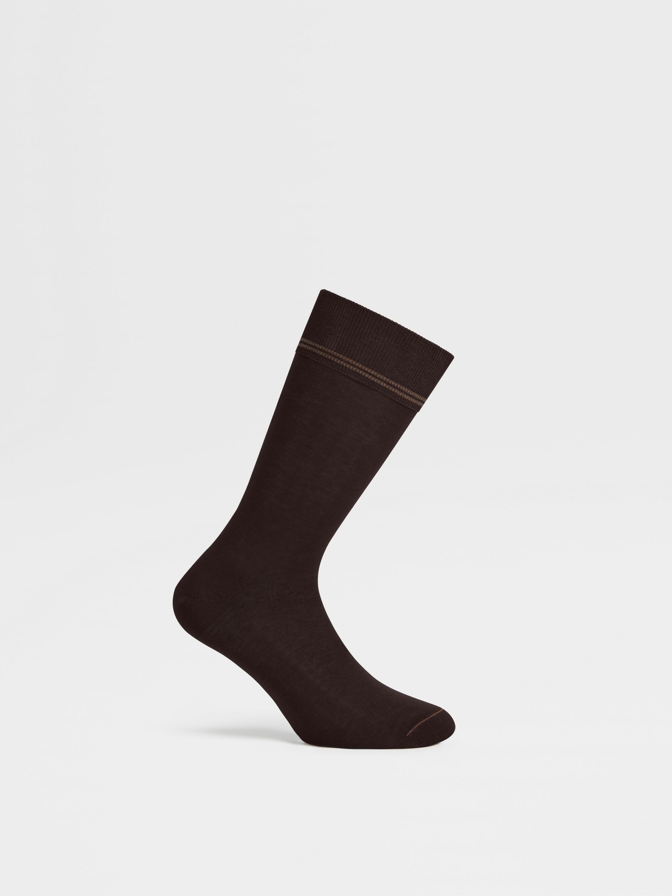 BROWN COTTON SOCKS - 3