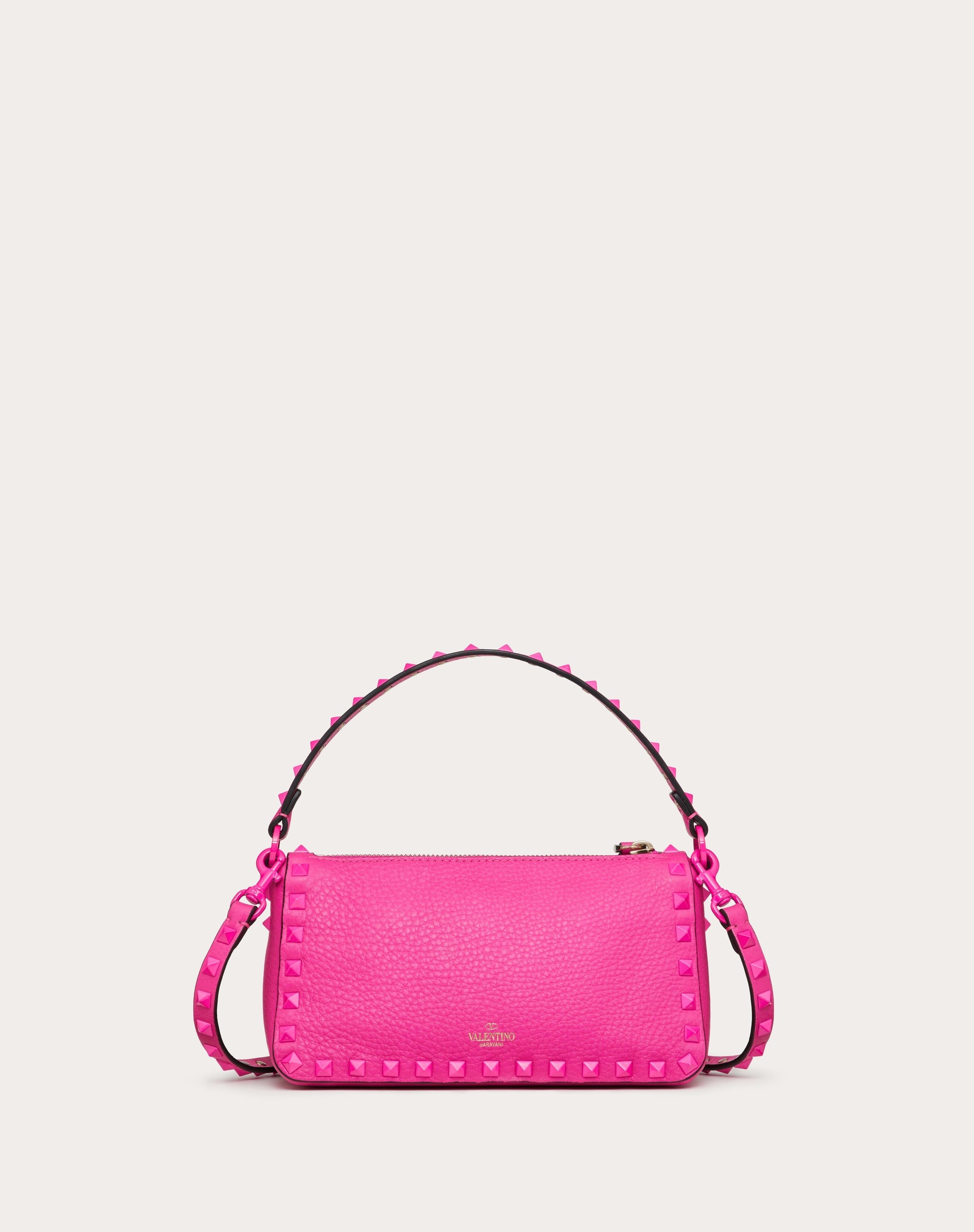 SMALL ROCKSTUD GRAINY CALFSKIN CROSSBODY BAG - 3