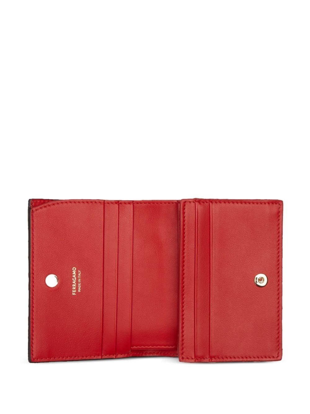 logo-plaque leather wallet - 4