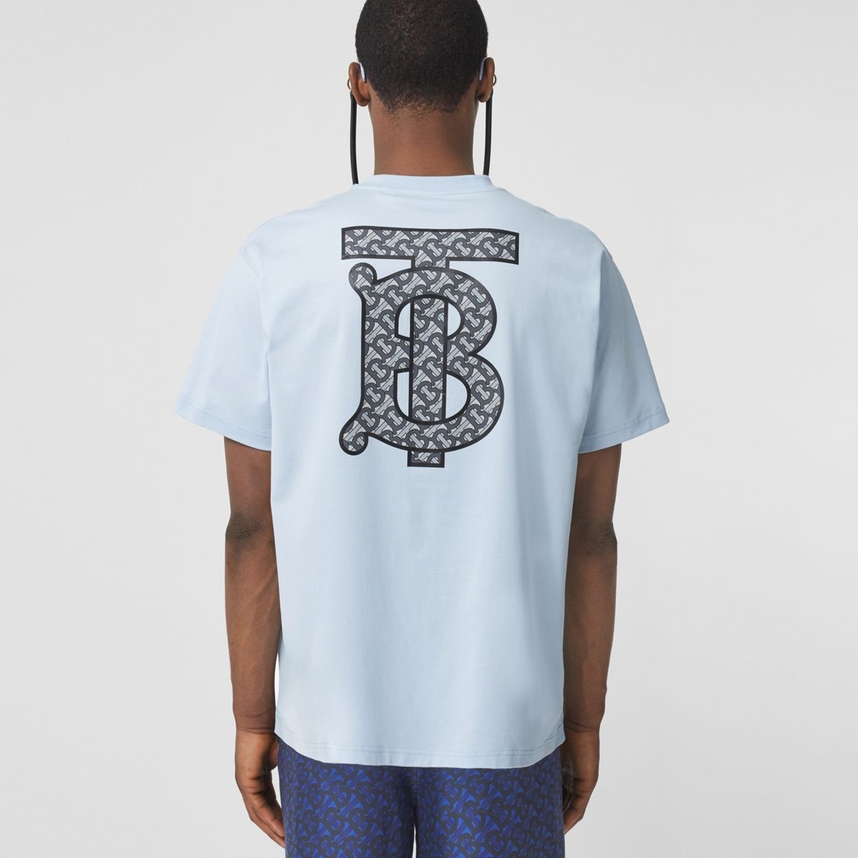 Monogram Motif Cotton Oversized T-shirt - 5