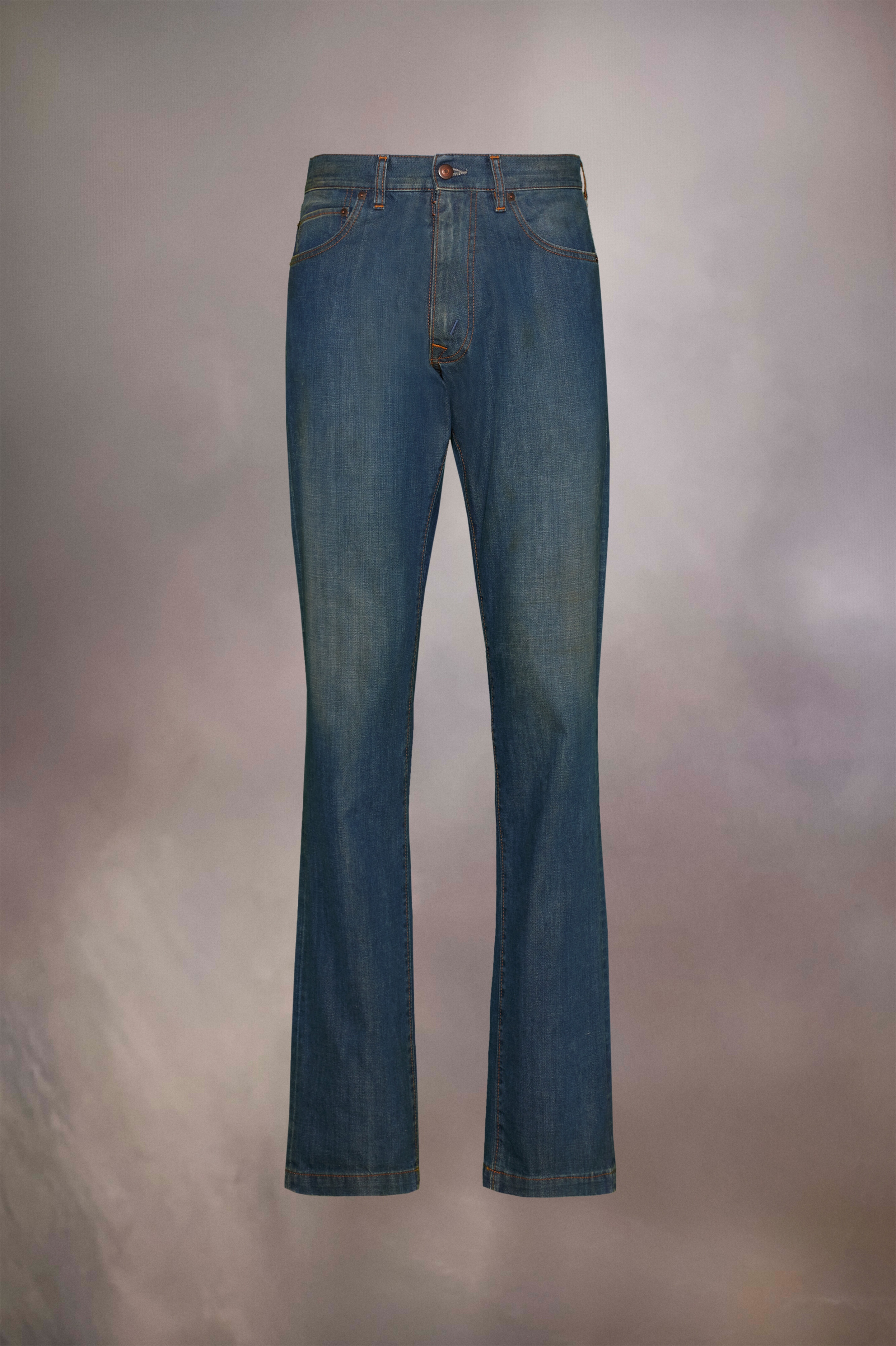 Americana wash turn-up jeans - 1