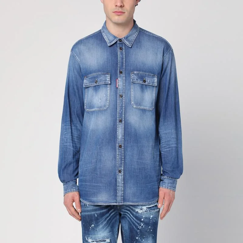 DSQUARED2 Washed Denim Shirt - 1