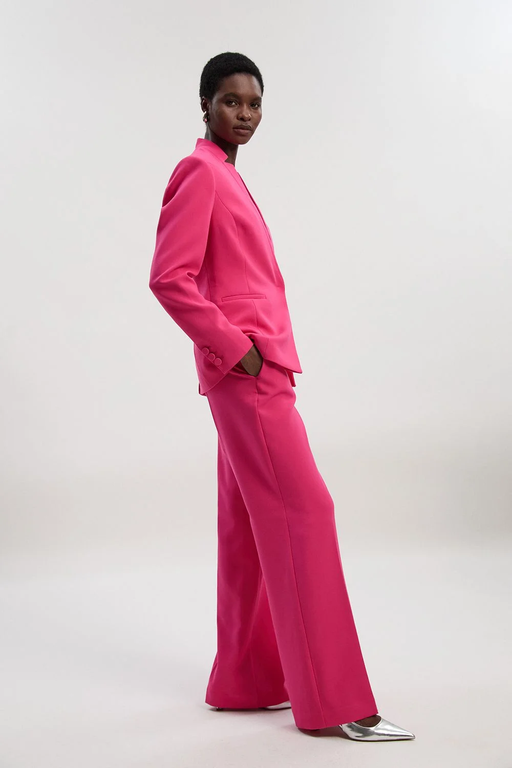 Compact Stretch Tailored Straight Leg Trouser - 1