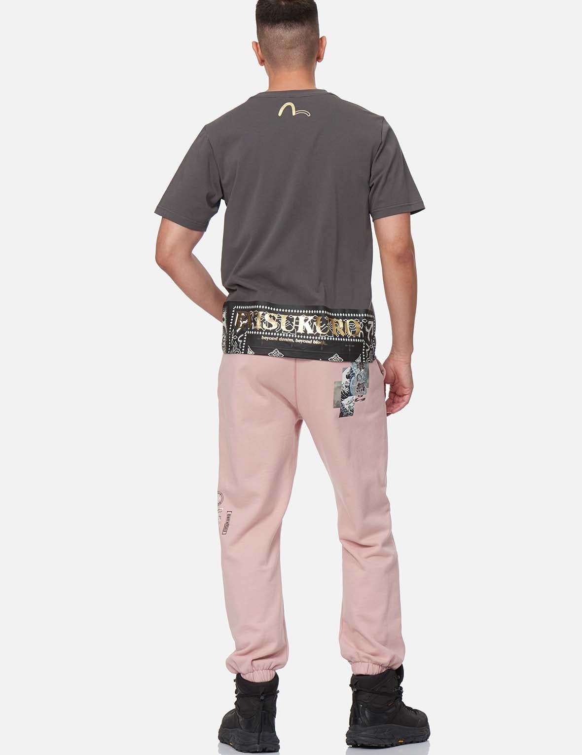 Ukiyo-E Collage Print Sweatpants - 5