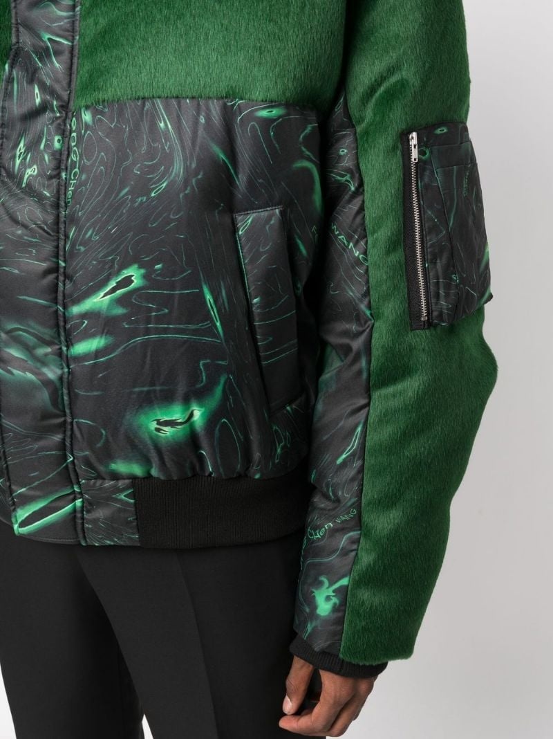 graphic-print padded jacket - 5