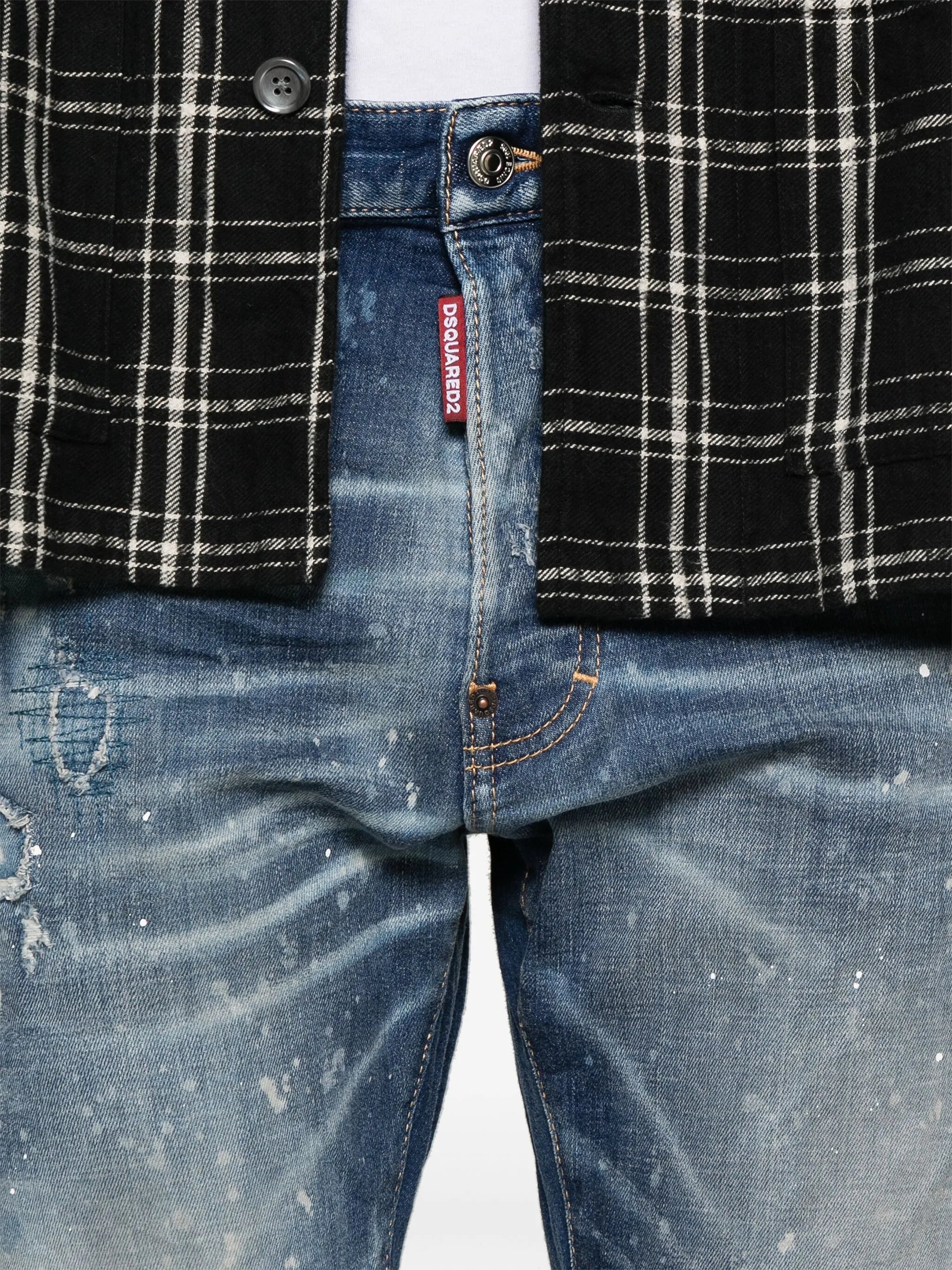 Dsquared2 Ripped Wash Bro Jeans - 3