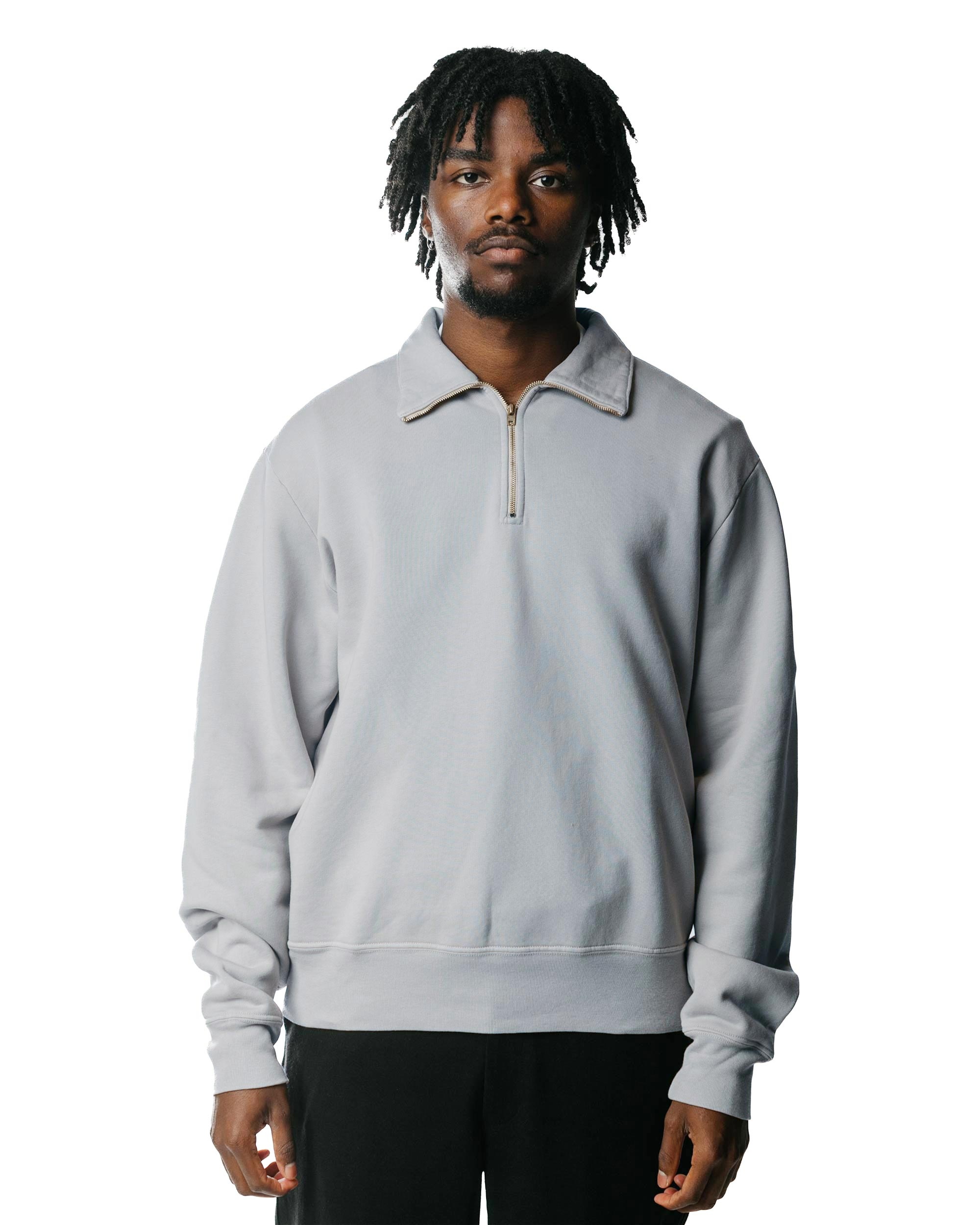 Quarter Zip Sweatshirt Foggy Blue - 2