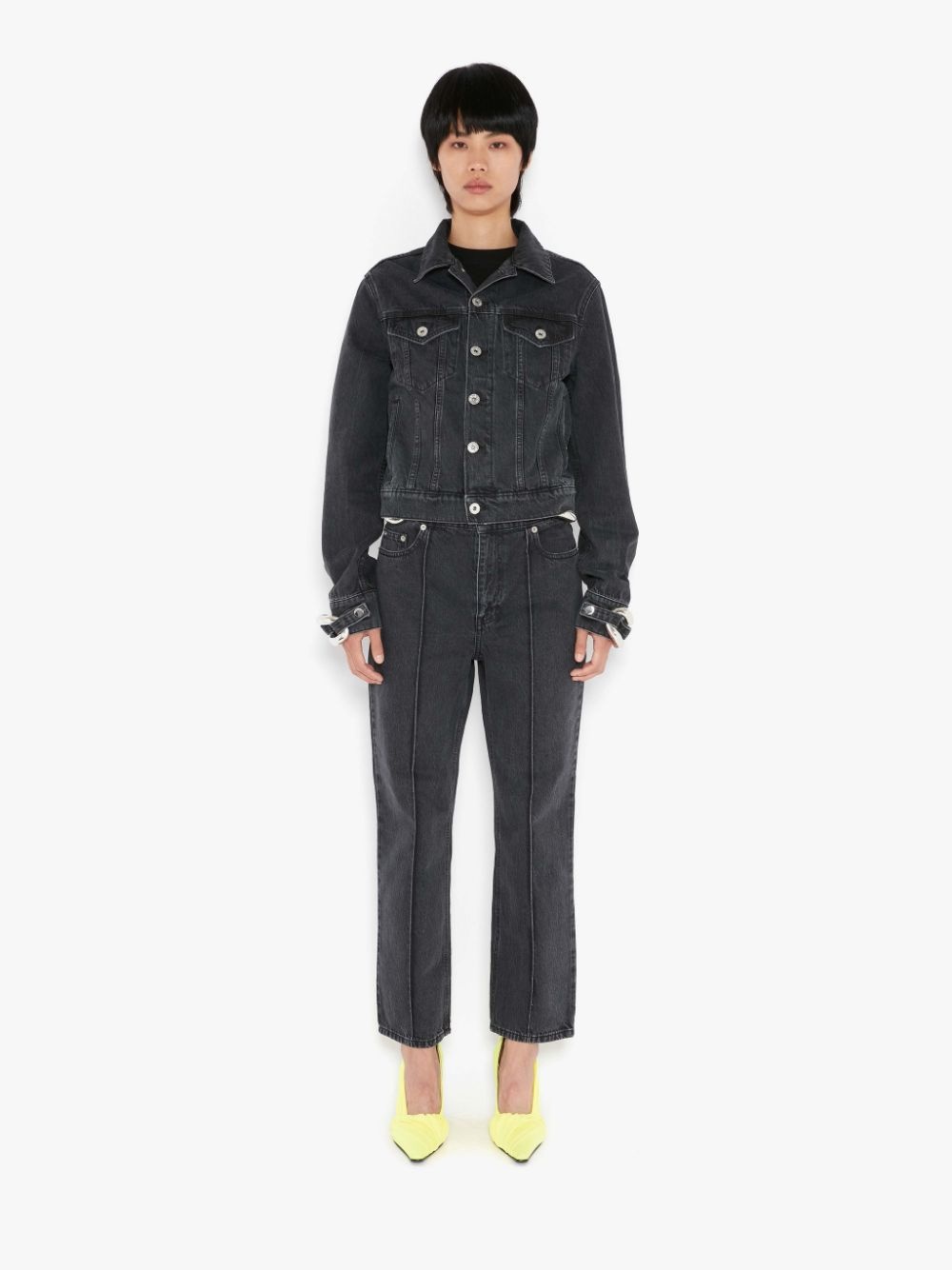 CHAIN LINK DENIM TRUCKER JACKET - 2