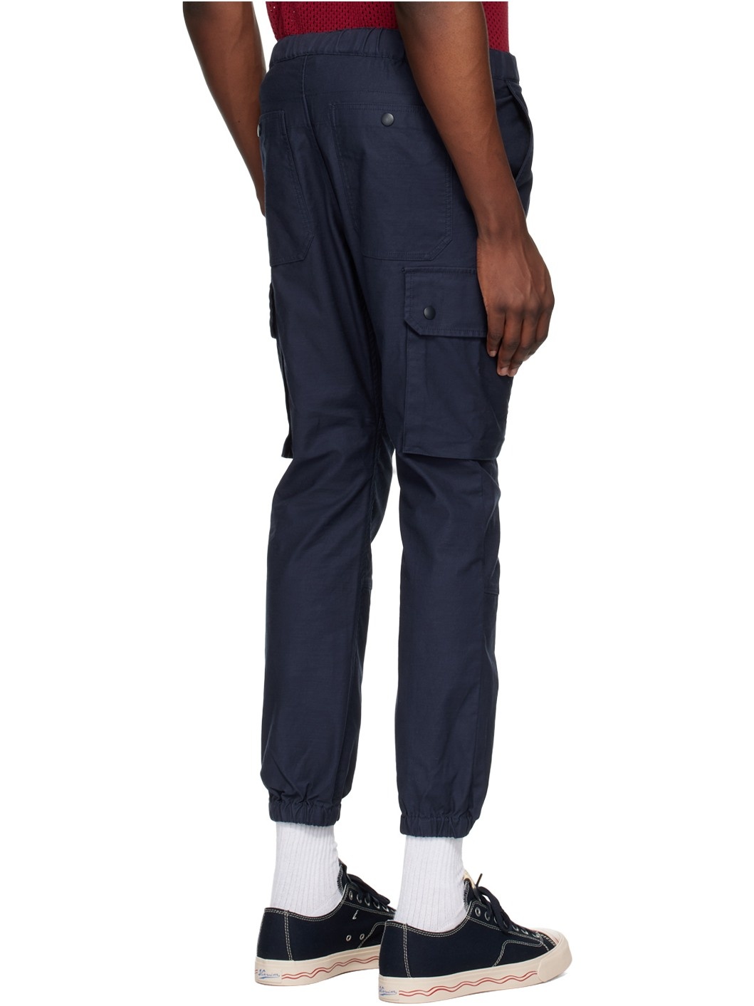 Navy Gym Cargo Pants - 3