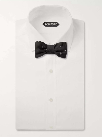 Alexander McQueen Pre-Tied Skull Silk-Jacquard Bow Tie outlook