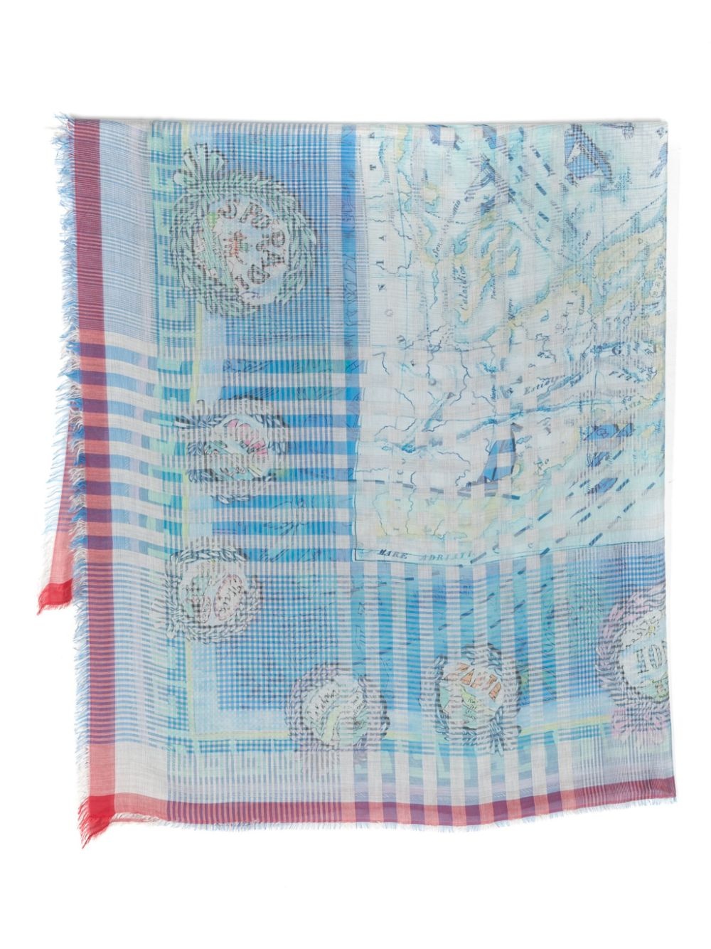 abstract-pattern print modal-blend scarf - 1