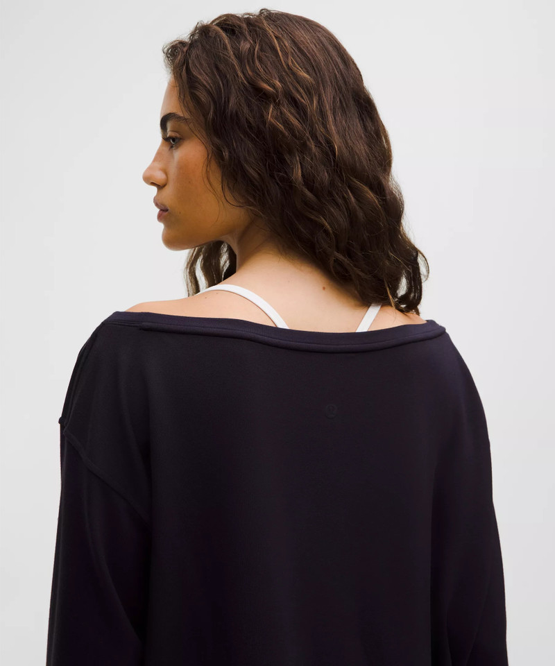 BeCalm Oversized Boatneck Long-Sleeve Shirt 5