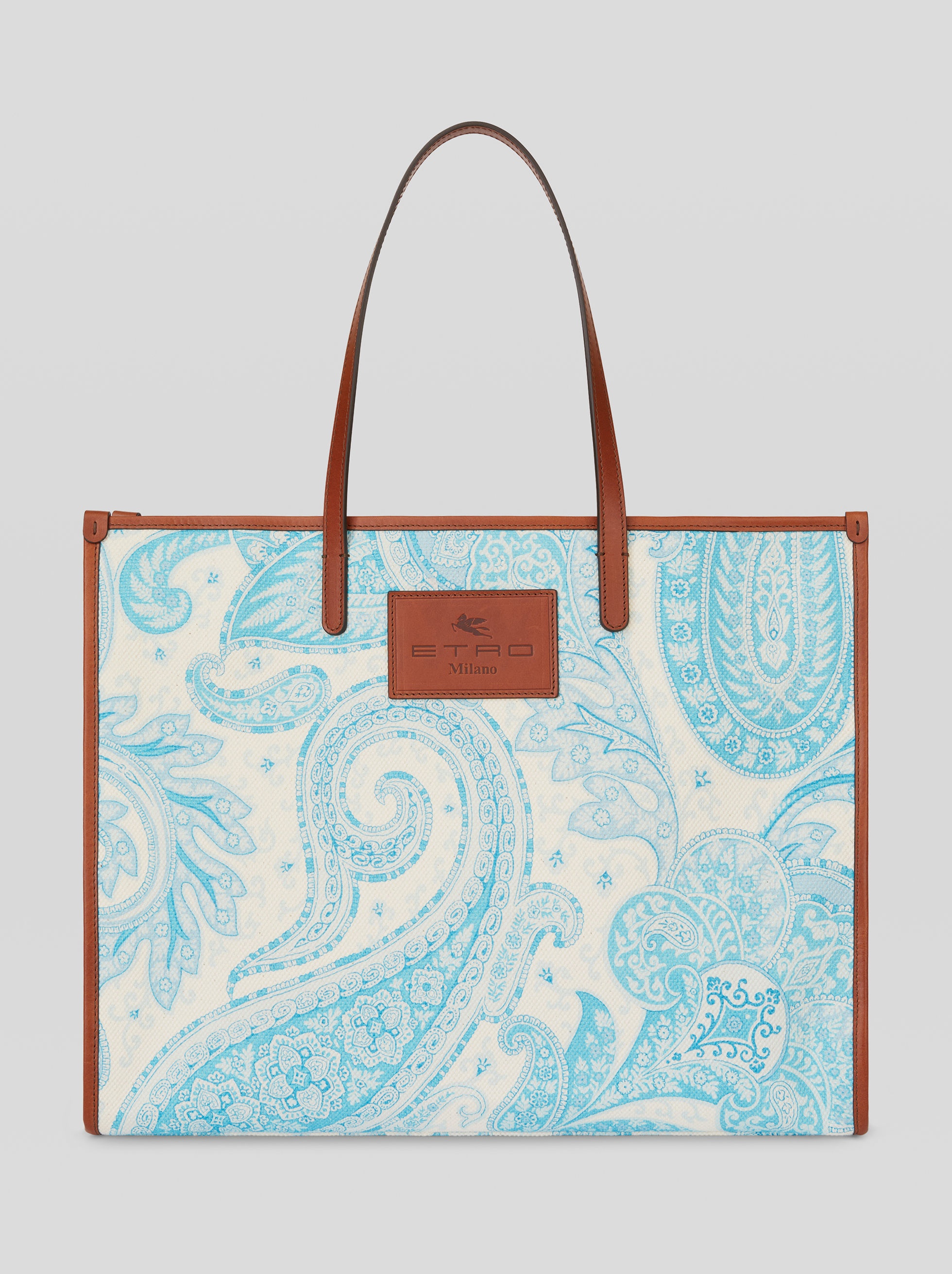 LIQUID PAISLEY BEACH SHOPPING BAG - 1