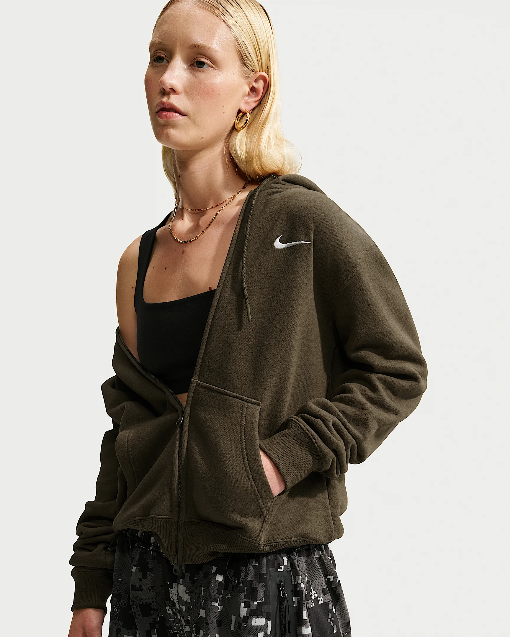 Nike Studio Fleece Medium Weight Women's Full-Zip Hoodie - 1