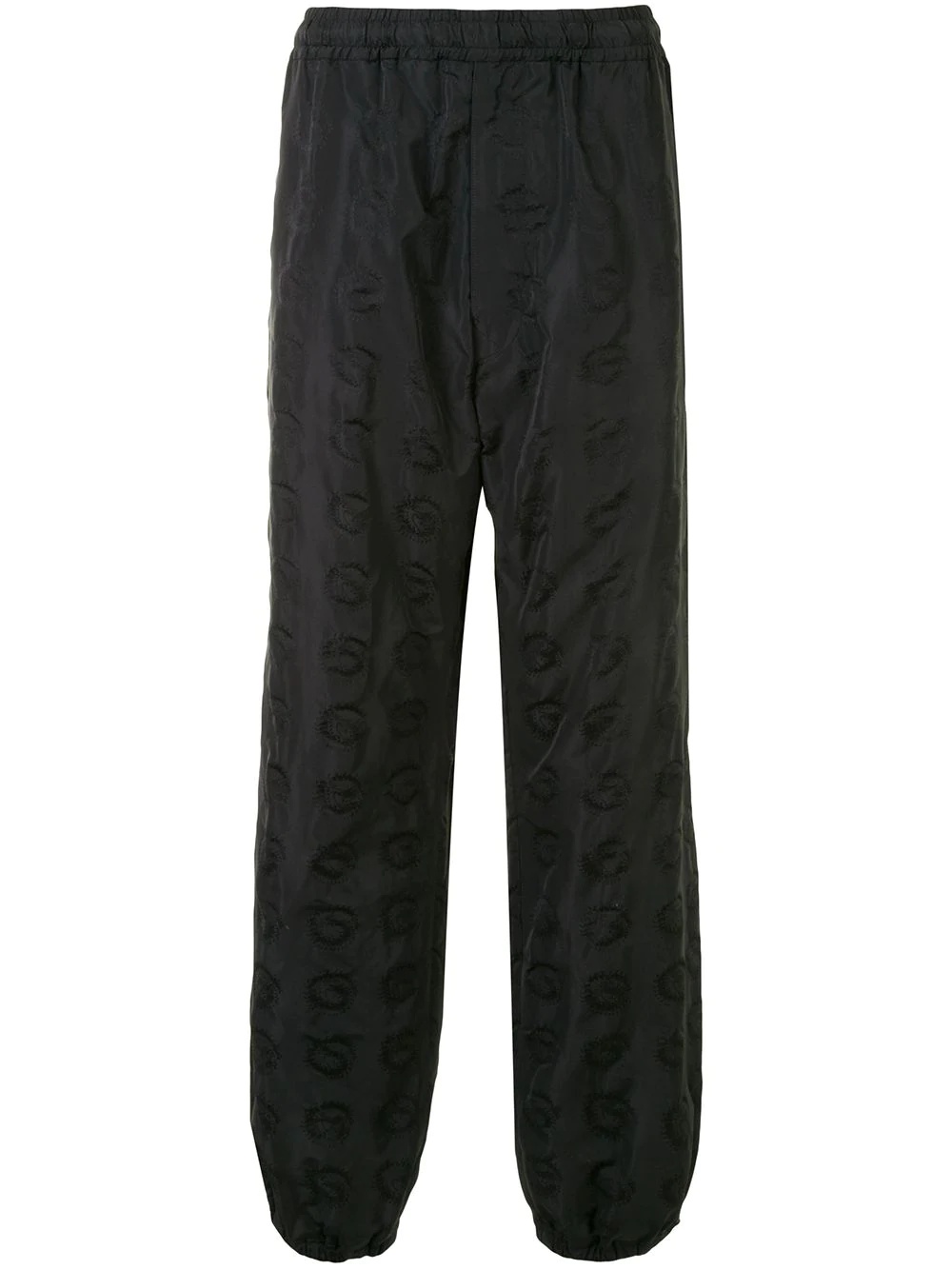 embroidered detail trousers - 1