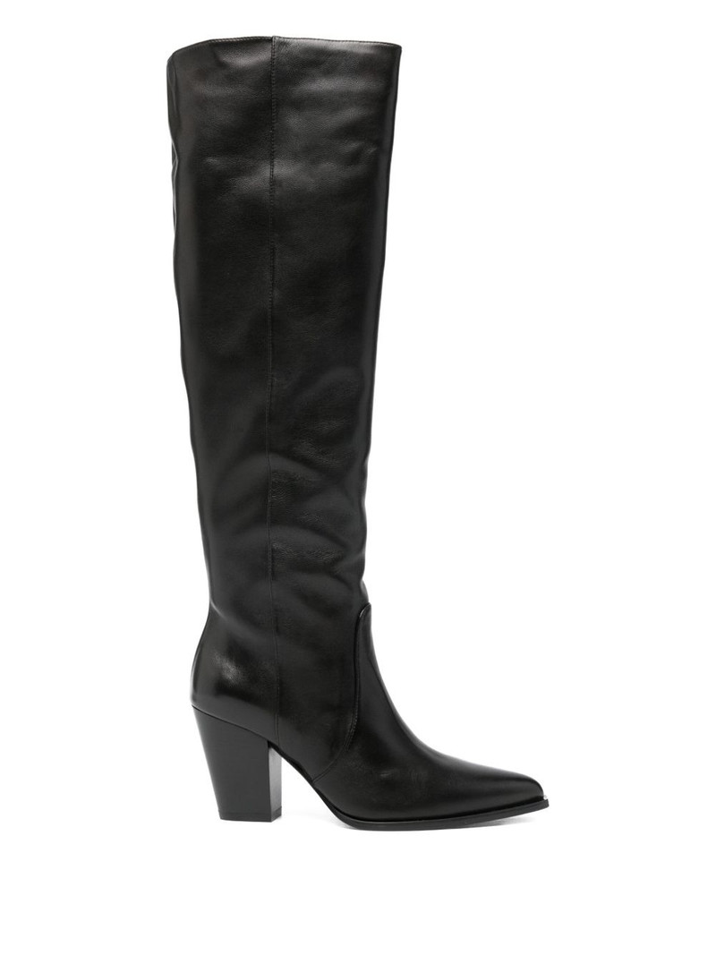 Stuart Weitzman 85mm knee-high pointed-toe boots outlook