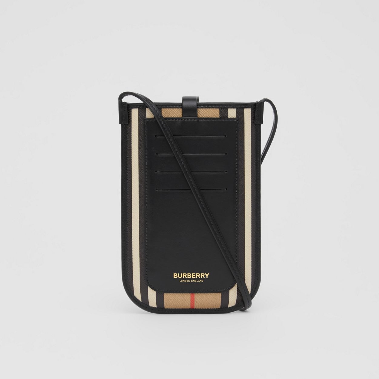 Icon Stripe E-canvas Phone Case with Strap - 7