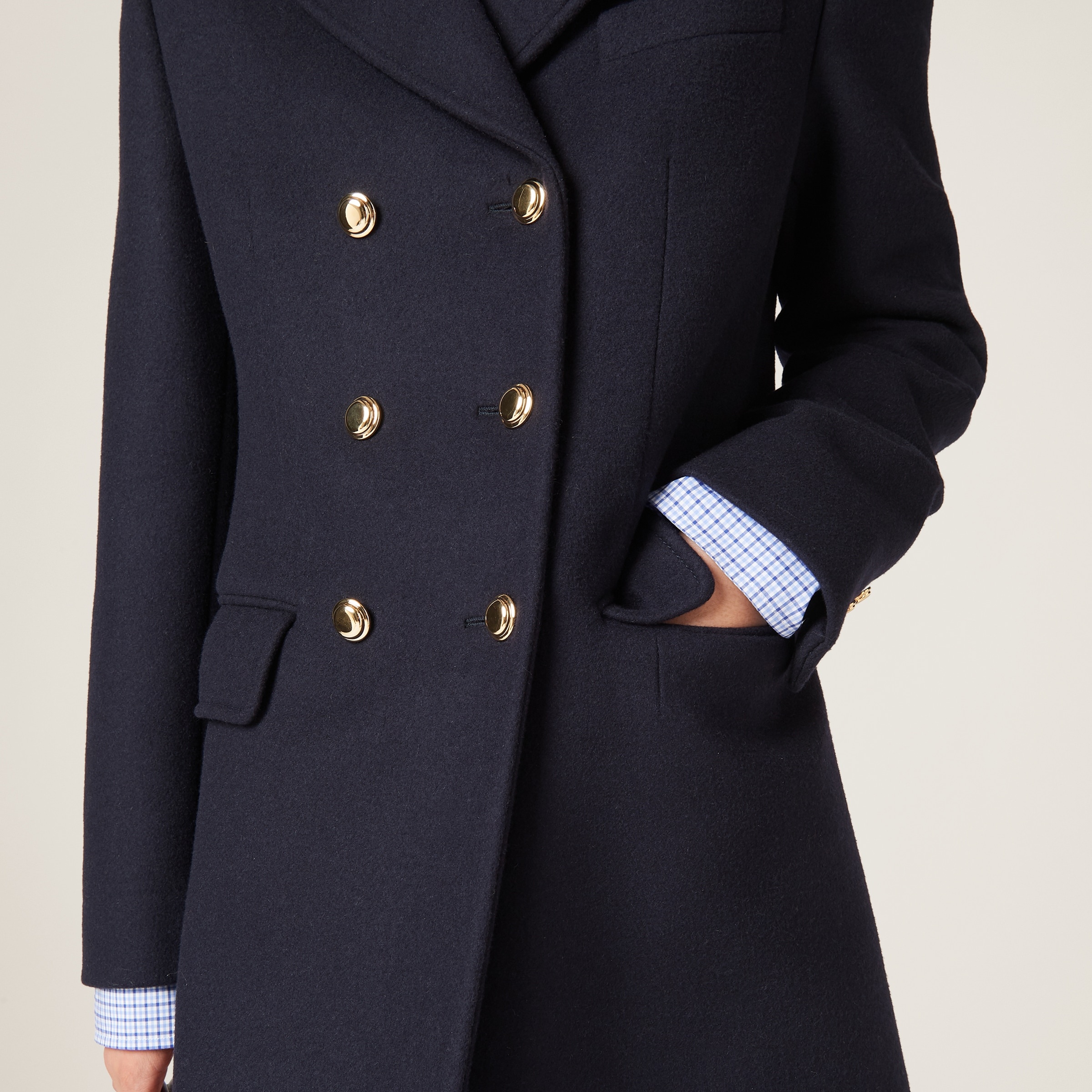 Double-breasted cloth coat - 6