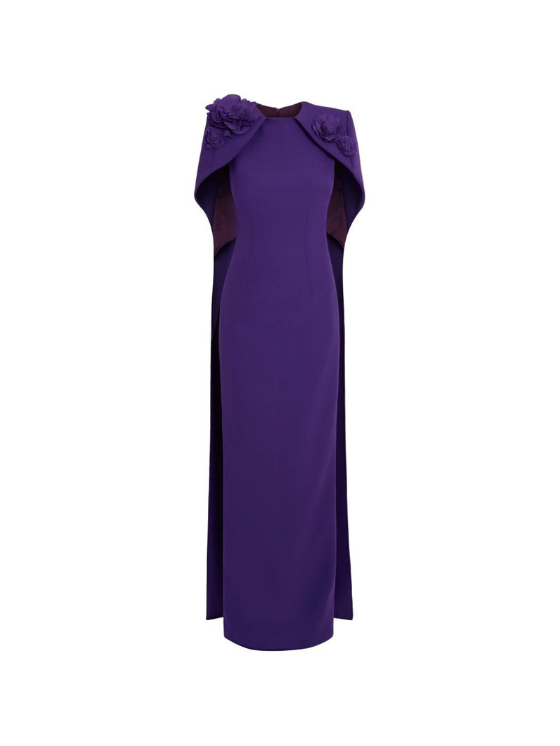 Lennox floral-appliqué maxi dress 1