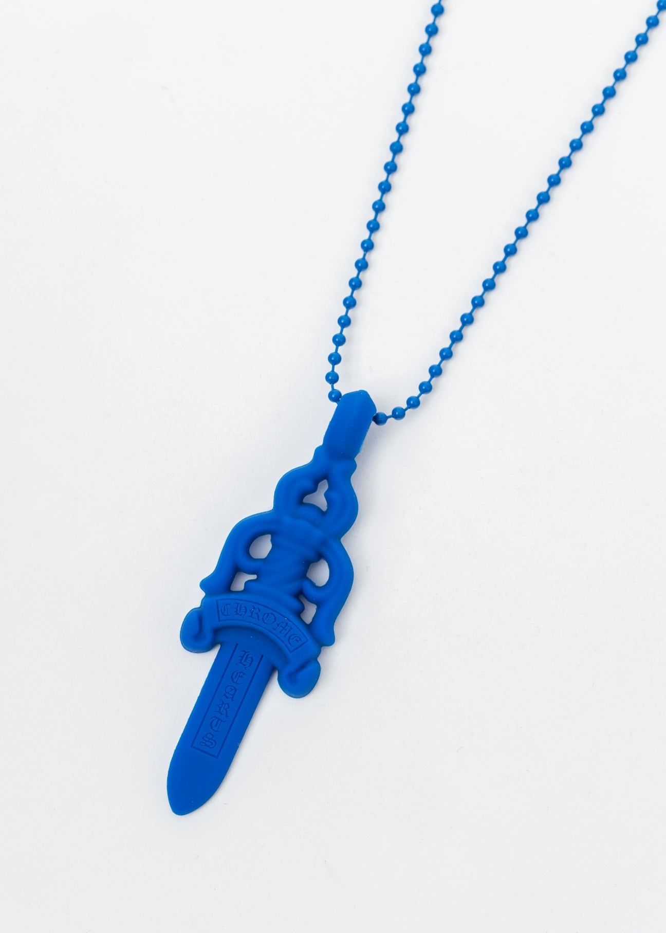 Blue Resin Sword Necklace - 1
