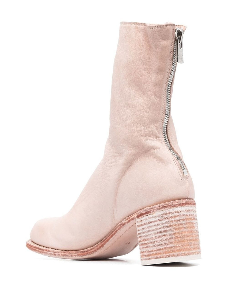 stack-heel leather ankle boots 3