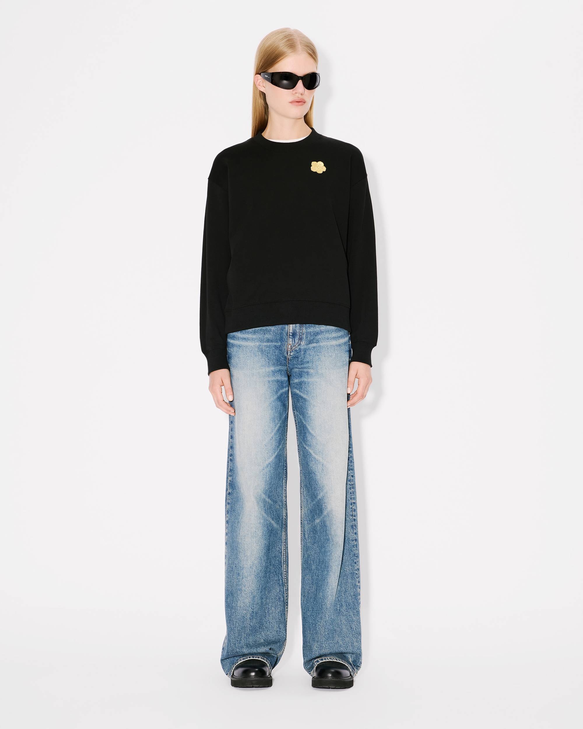 'Boke Flower' embroidered sweatshirt in cotton - 5