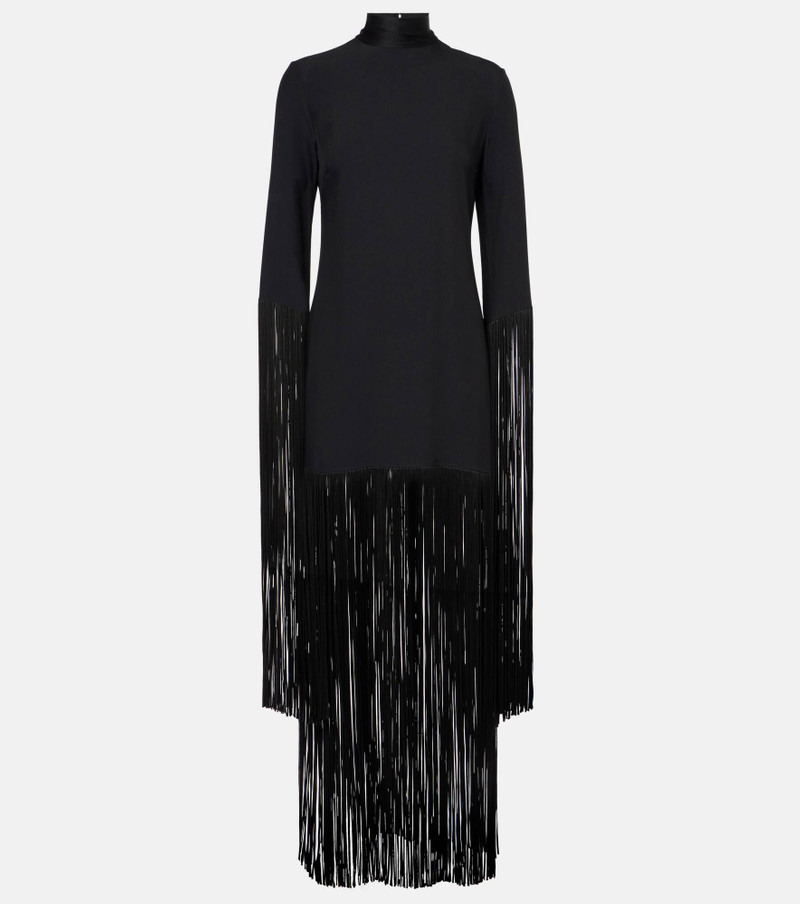 Chicago fringed crêpe minidress 1