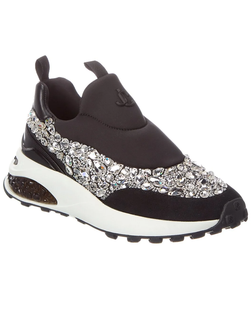 Jimmy Choo Memphis/F Neoprene & Leather Sneaker - 1