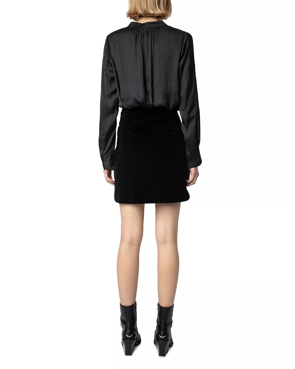 Jinette Velvet Mini Skirt - 5