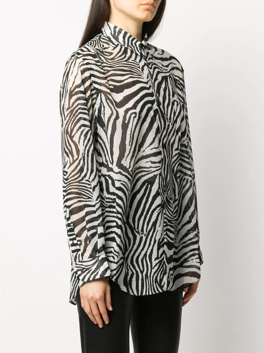 zebra print shirt - 3