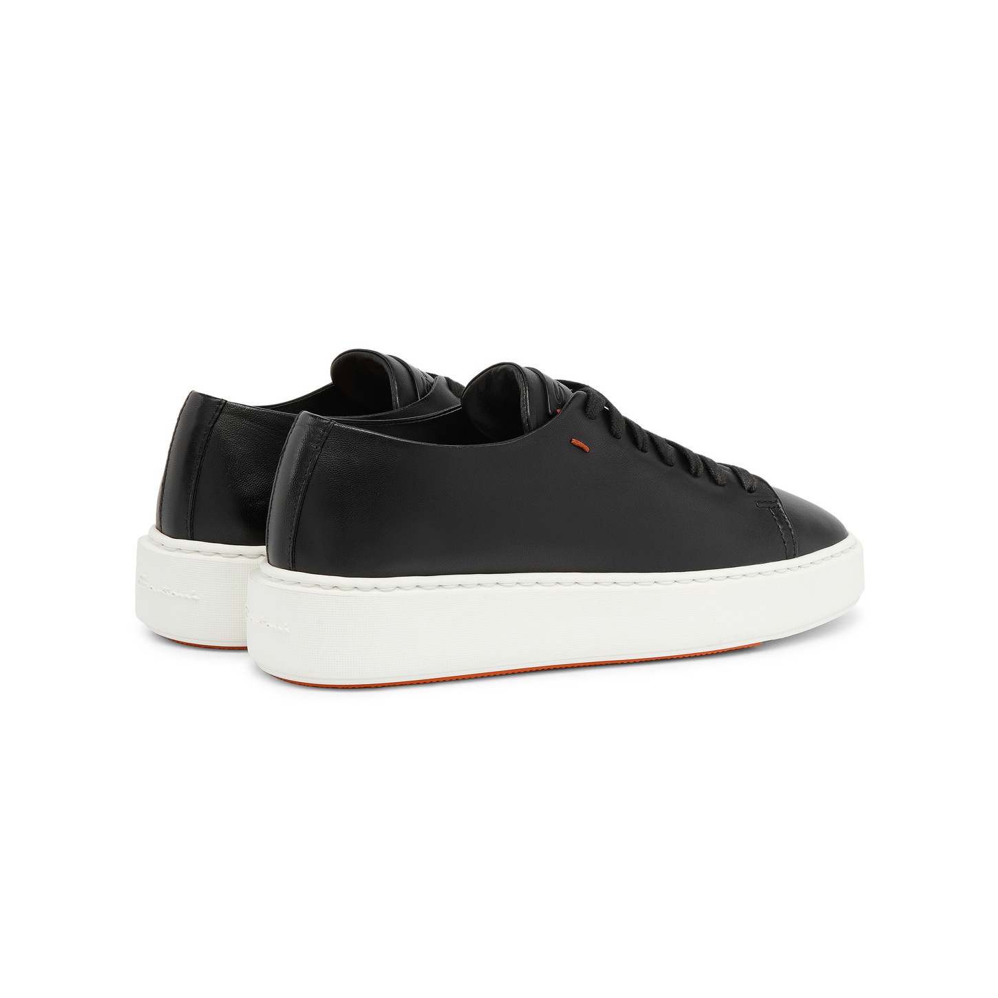 Women’s black leather sneaker - 4