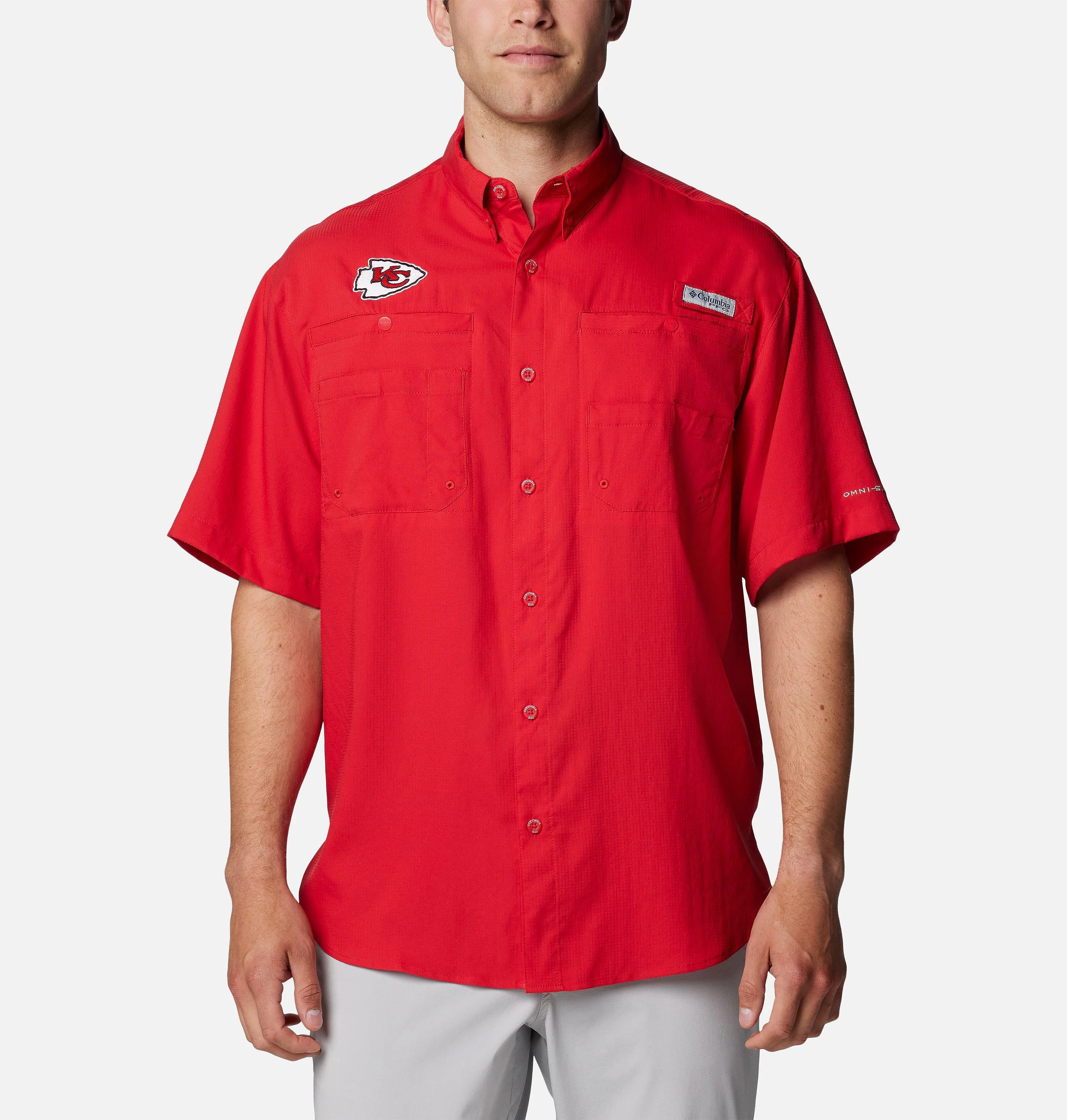Men's PFG Tamiami Short Sleeve Shirt - Kansas City Chiefs - 1