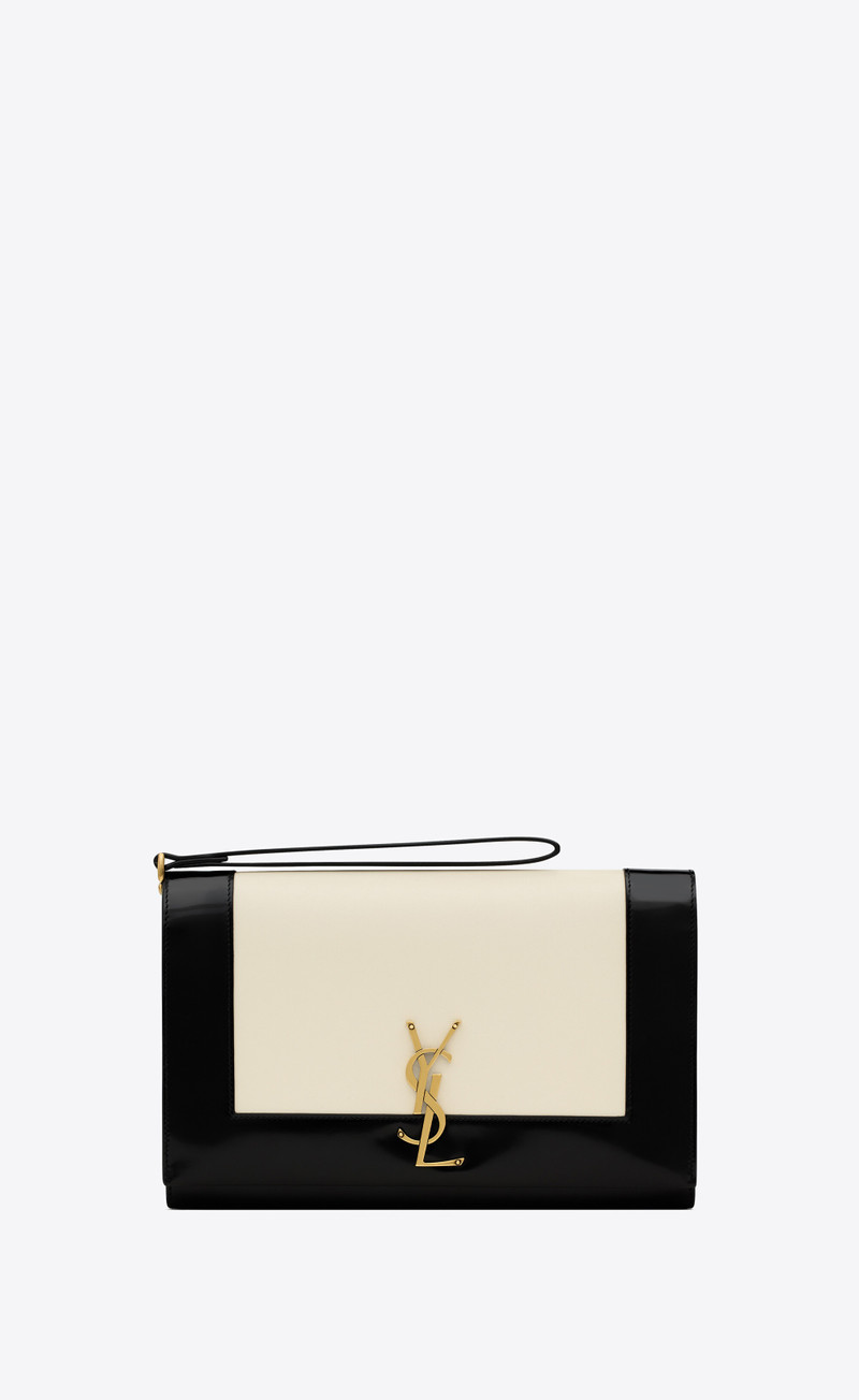 cassandre flap pouch in lambskin and shiny leather 1
