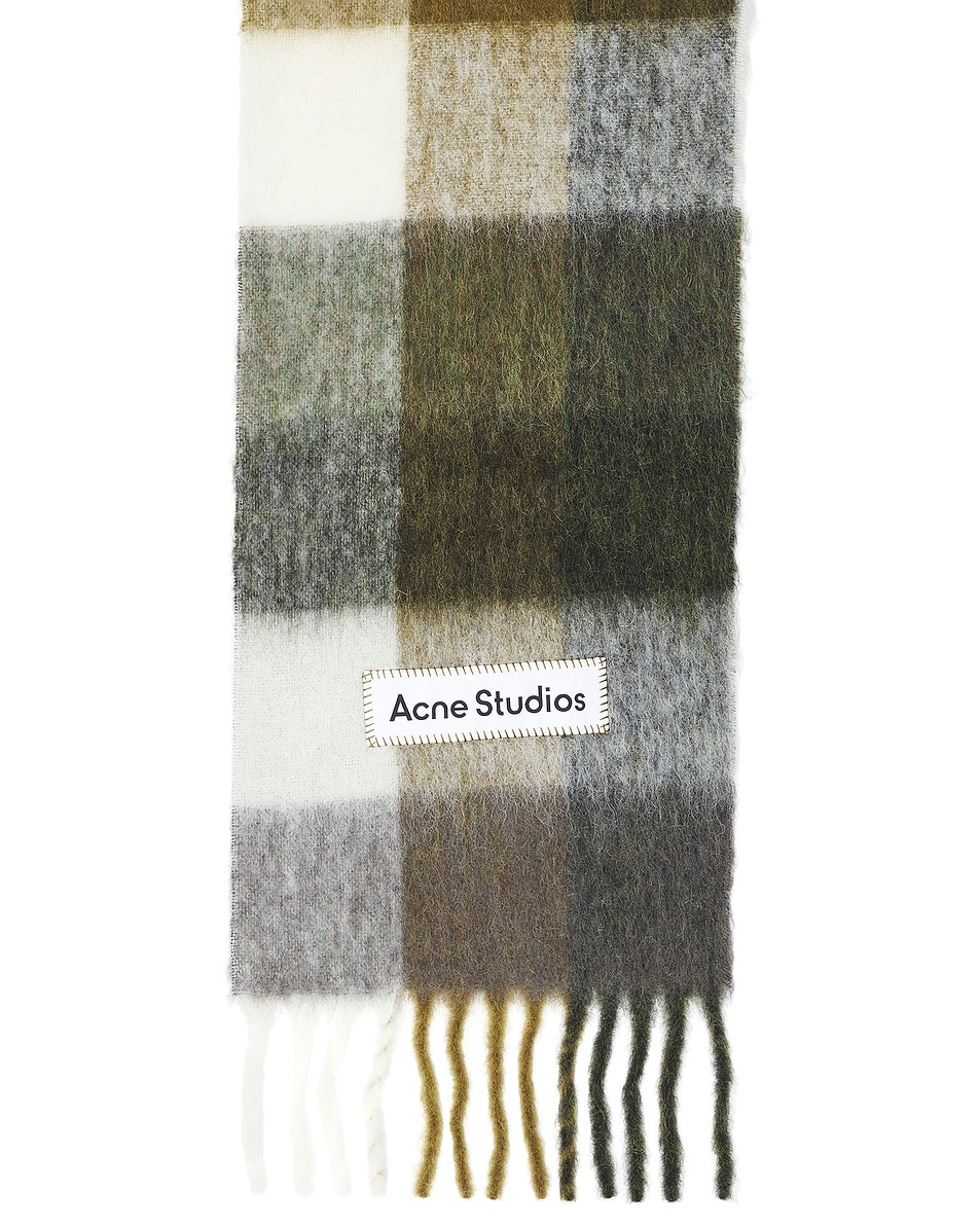 Mohair Checked Scarf - 3