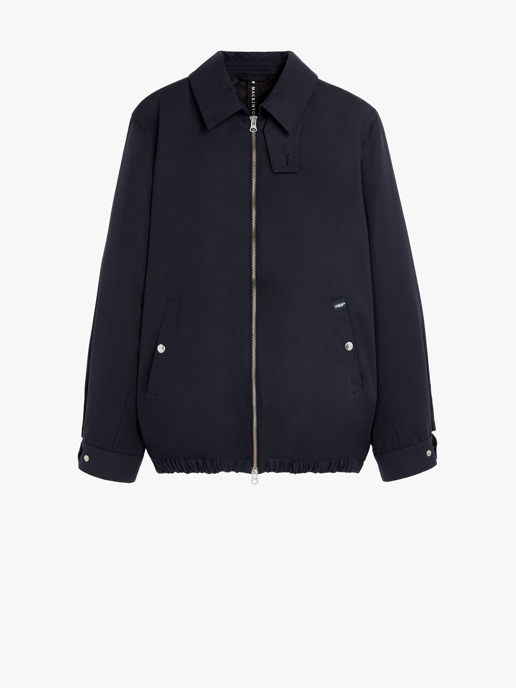 EMMANUEL NAVY GABARDINE COTTON JACKET - 1