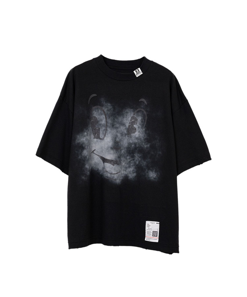 Happy Face Printed Distressed T-shirt 21