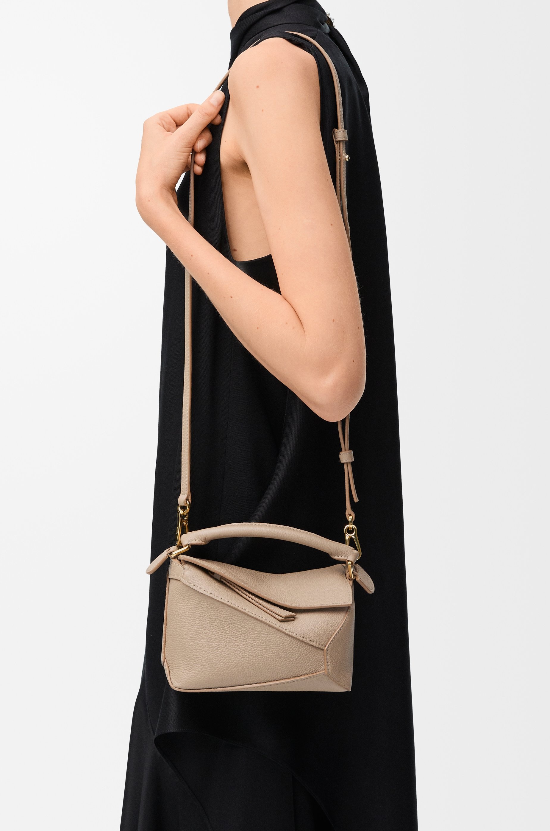 Mini Puzzle bag in soft grained calfskin - 2