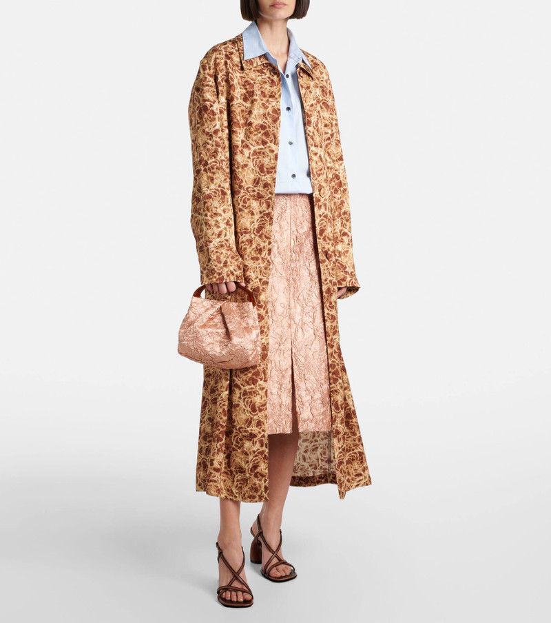 Dries Van Noten Crisp Mini crushed plissé tote bag outlook