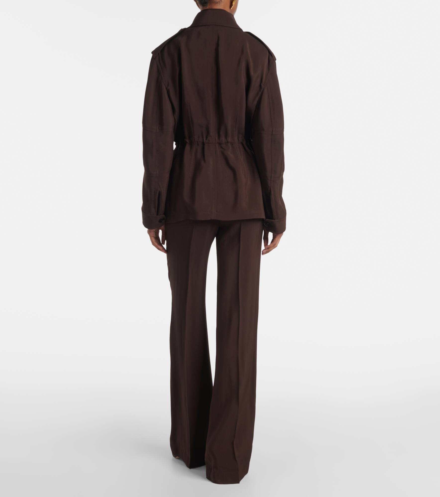 Leather-trimmed field jacket - 3