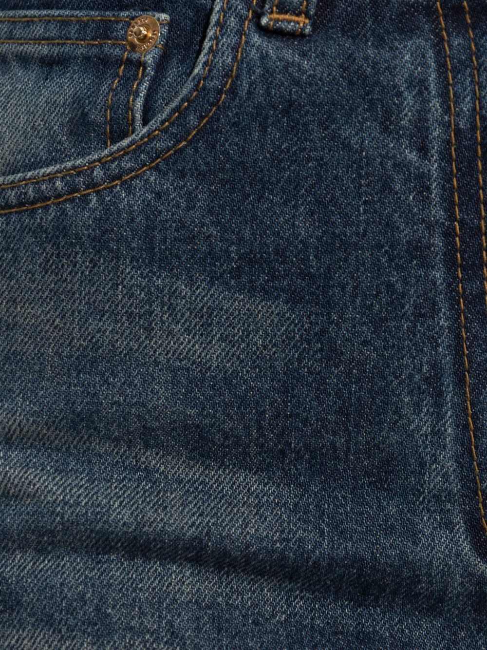 plaque-detailed jeans - 5